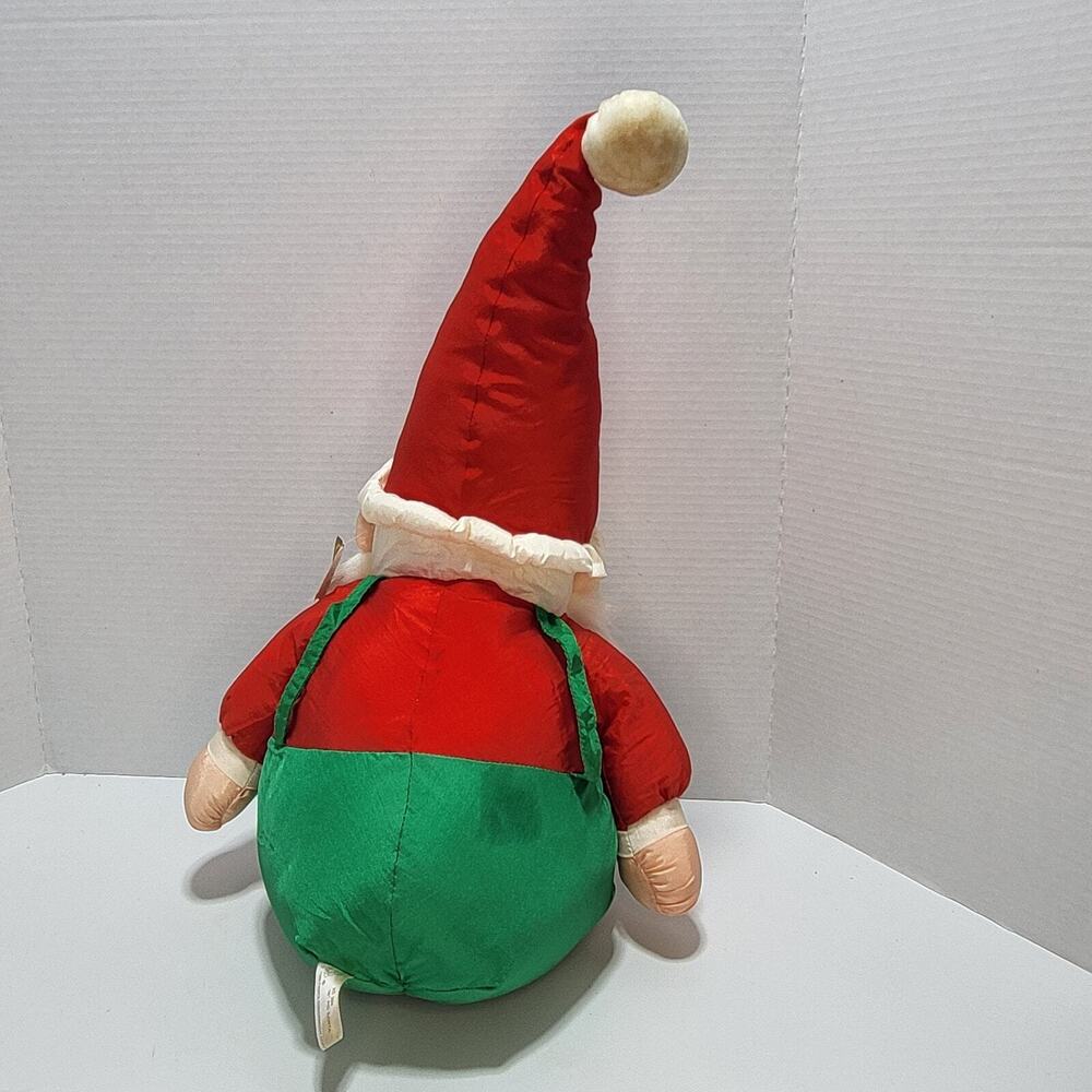Vtg 1989 Fiesta Huggable Santa Claus Plush Stuffed Doll - Picture 5 of 14